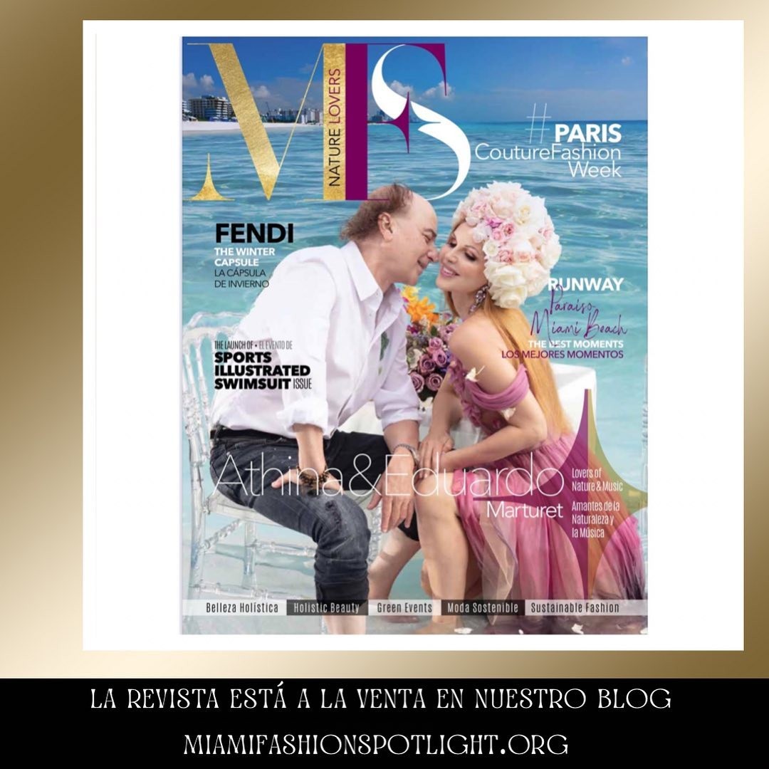 TA Couture made the cover of MFS !! and a special editorial featuring the Maestro Eduardo Marturet of @miamisymphony MISO and his wife
@athinamarturet showcasing some of our 2022 sustainable couture collection. Thank you, Lissette Rondon and @miamifashionspotlight , for this collaboration!
The bilingual fashion magazine is available for sale @miamifashionspotlight - the award winning blog.
#beauty #designedinmiami #ecocouture #fashion #fashiongram #fashionista #fashionpost #instafashion #luxury #miamifashionblogger #miamistylist #organiccotton #organicsilk #style #styleblogger #styles #stylish #tacouturemiami
📷Photography: @humbertovidalphoto
Location @ritzcarltonsouthbeach thank you @gisela.lowenstein_personal 🌴
Designs Athina : @tacouture
Eduardo’s look: @samygicherman
Sunglasses by @angelsanchezusa
Makeup: @pattifromtheblock
Hair: @headmastersalon /Jenna Levine
Shoes: @carranoshoes @carranooficial
Flower Headpieces: @francis_rosales_yechitch
@alegriapartydesign
@magueevents / candi berger