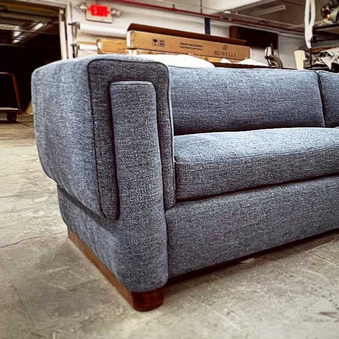 This week i had to show my 17 year old daughter how to use a mane--the torturous hair device from the late 80's is suddenly popular again because the ⏰ app said so. I'm telling you this because I want you to know that I keep my finger on the pulse of what's current, and this arm--with an integrated jacket/cap/what are we naming it? is, as we're saying these days, a real banger. Don't worry guys, I'm here for you. We'll all stay hip together.
.
..
.
.#customupholstery #customfurniture #handmadefurniture #martinindustries #buckscountyfurniture #mainlineinteriordesign #newjerseyinteriordesign #custominteriordecorating #interiordesign #interiordecorating #decorator #interiordecorator #furnituredesign #furniture #philadelphiainteriordesign #commercialdesign