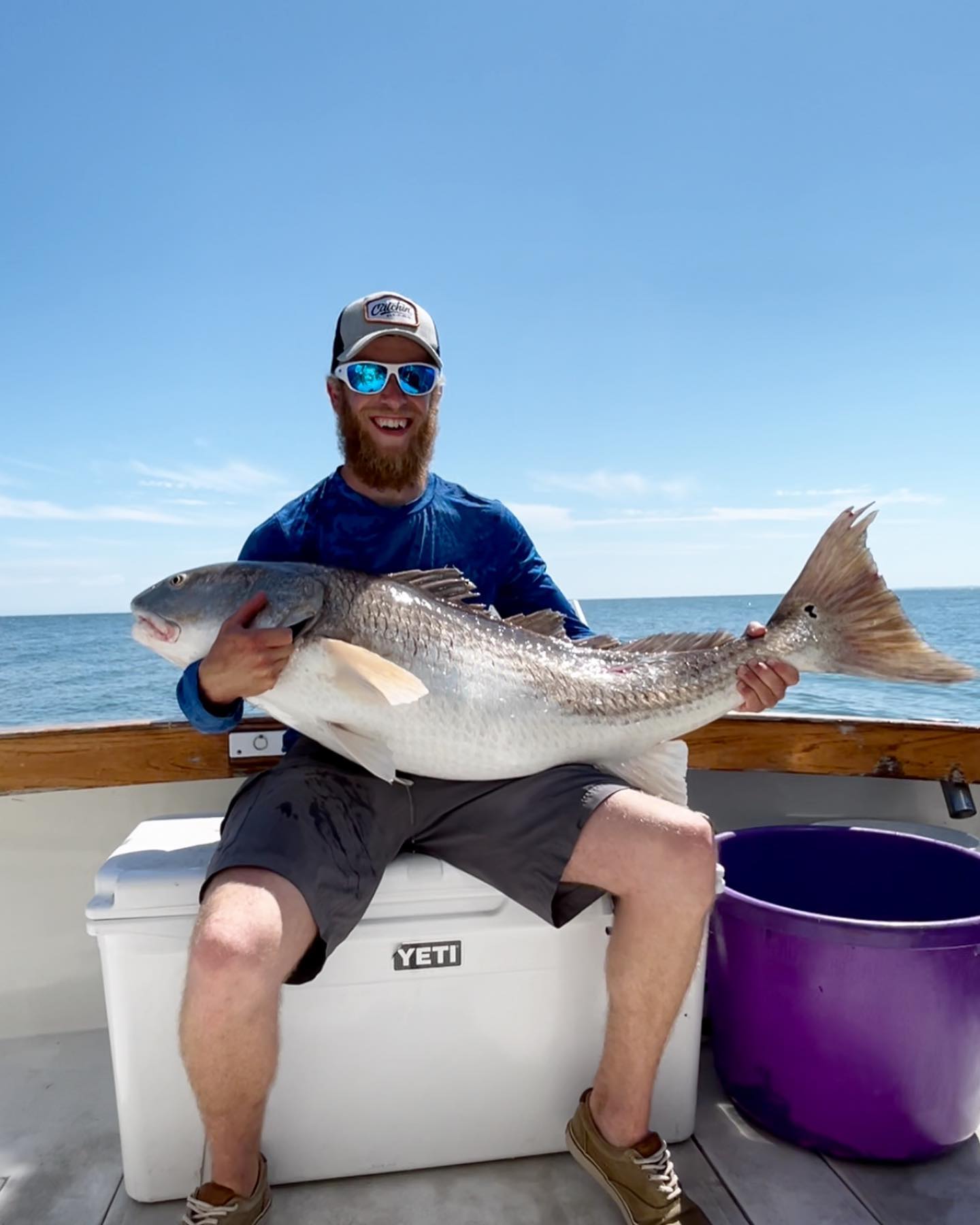Booking spring and late summer Red Drum trips now. #vabeach #lynnhaven #havoccharters #chesapeakebayfishing #charterfishing #virginiabeach #longbaypointemarina #pennreels #shimano #yeti #yetiprostaff #post42 #redfish