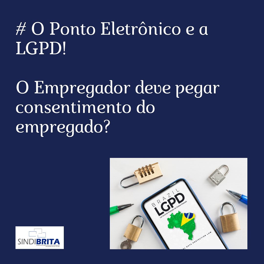 “Conforme LGPD os dados biométricos são dados pessoais sensíveis!
Mas, atenção!! O registro do ponto decorre de obrigação legal, pois o art. 74 da CLT autoriza o empregador a colher o registro de ponto de forma eletrônica do empregado. Portanto, *não é necessário* que o empregador colha anuência (autorização) do empregado.”
#sindicatopatronal #convençãocoletiva #lgpd #dadossensíveis #fieg #industriaforte