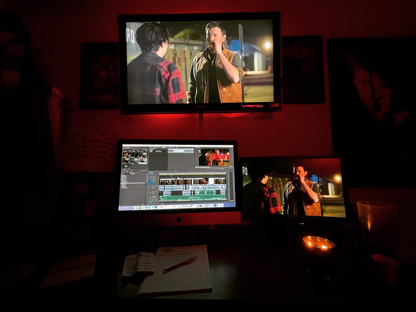 Every film editor knows when you get on a roll, sometimes you have to ride it out - even when it means burning the midnight oil. Blaine Hall and Ty Johnson crush this modern western I wrote and co-directed. And that timeline is just 1 of 36 scenes we shot last weekend at @TheActorFactory. We reassemble for another film camp in May, and there are only four seats left. Come join us for some killer demo footage and a learning experience you won’t forget. www.TheActorFactory.com