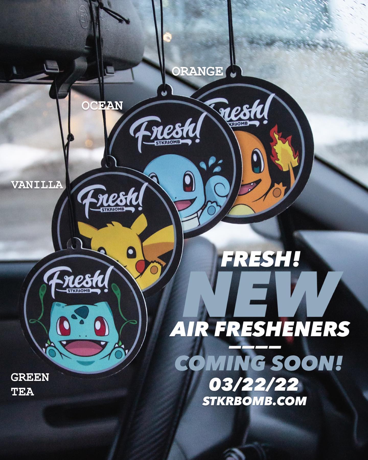 .
—
FRESH!
New air fresheners will be releasing tomorrow. Will be available in four different scents: green tea, vanilla, orange, & ocean. Check out the story countdown for when they will be available in the shop.
—
STKRBOMB SHOP
// Shop: stkrbomb.com/shop
// Inquiries: info@stkrbomb.com
—
CUSTOM STICKER SERVICE
@stkrbombcustoms
// Website: stkrbomb.com/custom
// Materials: stkrbomb.com/materials
// Inquiries: info@stkrbomb.com
—
STKRBOMB.COM
#stkrbomb #stkrbombcustoms
꞉
꞉
꞉
꞉
꞉
꞉
꞉
꞉
꞉
꞉
꞉
꞉
#stickers #decals #diecuts #customdecals #customstickers