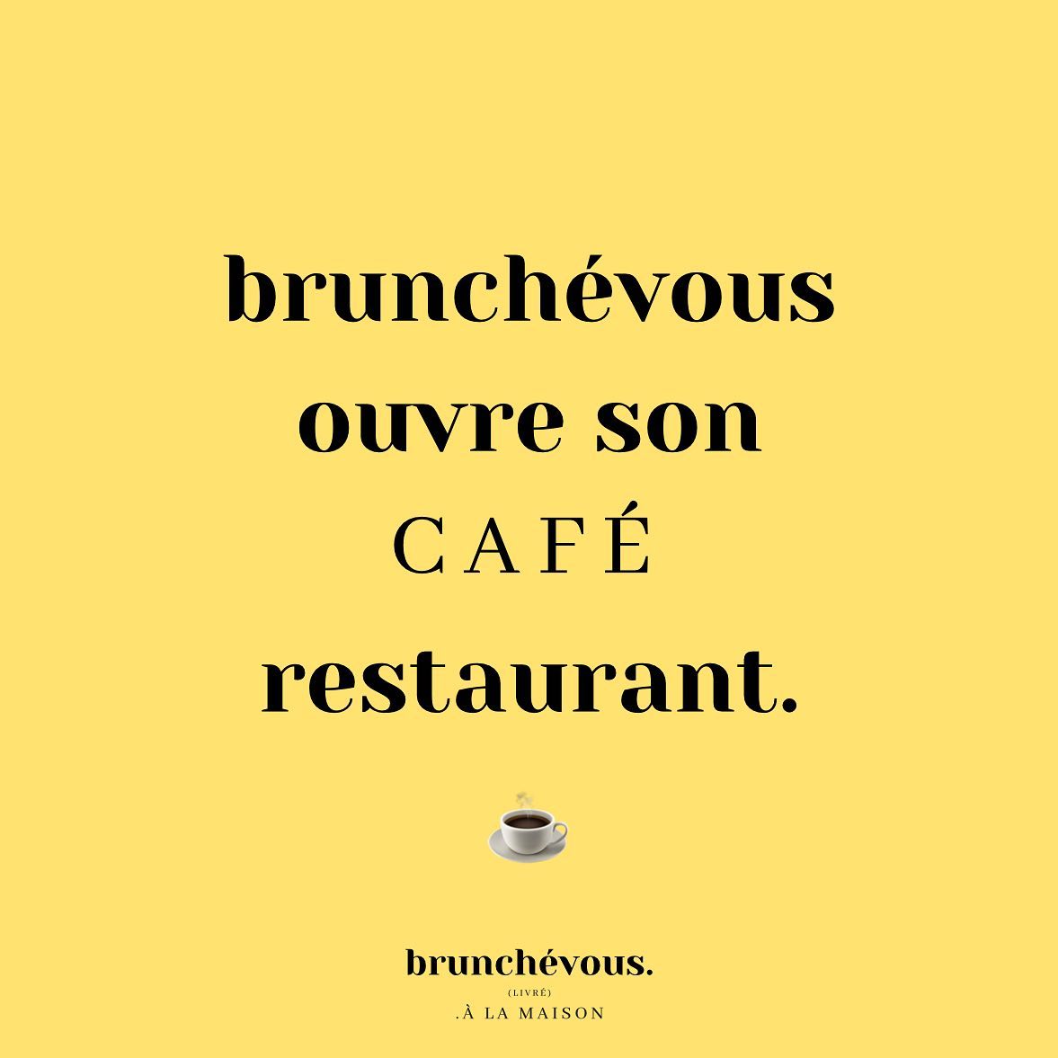 Je fais le choix dâĂ©crire Ă la premiĂšre personne du singulier ce soir car câest avec beaucoup de joie et de fiertĂ© que je vous annonce la future ouverture de @brunchenous, le cafĂ©-restaurant de @brunchevous ! Mon petit projet devenu grand et trĂšs prenant que je vous tease depuis quelque temps, est enfin dĂ©voilĂ© ! âïž
Un immense merci Ă tous ceux qui me soutiennent dans ce projet depuis dĂ©jĂ une annĂ©e, câest grĂące Ă vous quâil a pu grandir ! Merci pour votre bienveillance (encore), pour vos retours constructifs, votre prĂ©sence et fidĂ©litĂ© ! Merci Ă tous ceux qui mâaident et mâont aidĂ©, ma famille, mes amis, que nombreux dâentre vous ont dĂ©jĂ pu rencontrer lors des livraisons đ đ€Ș
Jâai hĂąte de pouvoir vous accueillir dans ce cafĂ© qui jâespĂšre sera un endroit chaleureux et de partage comme je le souhaite, et surtout de vous rencontrer autour dâun cafĂ©, dâune biĂšre ou dâun cocktail et dâun bon brunch ⊠đž
Tout ce chemin parcouru, câest encore grĂące Ă vous ! Alors Ă trĂšs vite ! đ
Pour continuer lâaventure avec nous, suivez-nous sur @brunchenous
CĂ©lia đ©đ»âđł