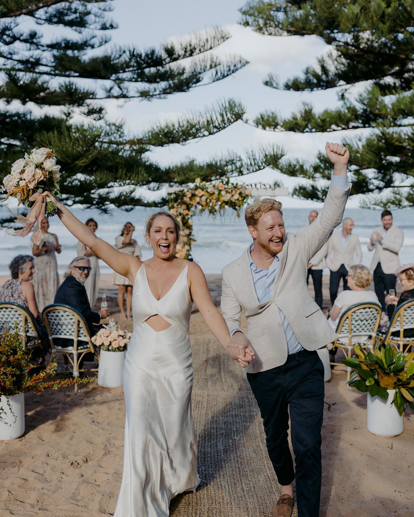 ➖ LUCY & NICK ➖
Married 11.03.22
Honestly, the most legendary of legends. These guys are just so fun and the epitome of down to earth. So basically, I love them.
They got married one year and one week to the day after they welcomed their gorgeous little boy Alby in to the world. He played a big role in the ceremony of course. I chose to share a poem that Lucy wrote when she was 33 weeks pregnant but kept it a surprise from her. She told me it’s the part of the ceremony that got the tears flowing (sorry, not sorry because I love a few happy tears during a ceremony!) I didn’t have to do anything to get Nick choked up though because as you can see from the photos just seeing his son and soon to be wife was enough. He’s a sweetheart! They are amazing parents and when they look at each other they remind me of this emoji 😍. They laugh their way through life together and love dogs, wine and the water. What a lovely way to be. 💕
Their review of my services:
“Beck, you were amazing and we are SO grateful. We had the most magical day, even better than I could have imagined. You were the best - thank you for being part of our day.”
Photography: @blaisebell
Venue: @theboathousegroupevents down at Whale Beach