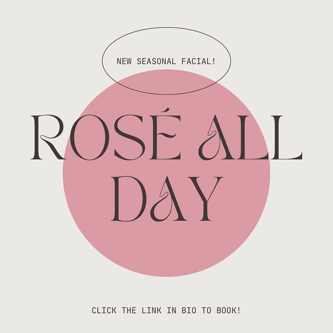 The Rosé All Day facial is here! This facial features all of the characteristics of Rosé, starting with floral essential oils, citrus and apricot cleansers and a refreshing wine based exfoliation. Enjoy a custom pink @esthemax Hydrojelly facial mask while a softening collagen treatment is applied to your hands. Signature foot or scalp massage is offered while both masks are on. This treatment is topped off with a glass of Rosé from my favorite local wine shop, @bottles_up_chicago! Cheers! Booking link is above in bio. #roseallday #chicagospa #chicagofacials #wine #chicagosmallbusiness