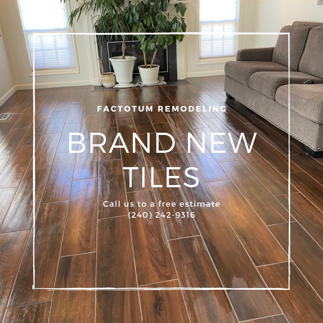 Get your house new tiles!
Get in contact right now and enjoy the best remodeling service experience
#frvremodeling #remodel #remodeling #dc #maryland #virginia #luxuryvinylplank #tile #tileshower #tiledesign #tileinstallation #hardwoodfloors #hardwood #bathroomremodel #bathroomrenovation #kitchenremodel #kitchenrenovation #showertile #showerfloors