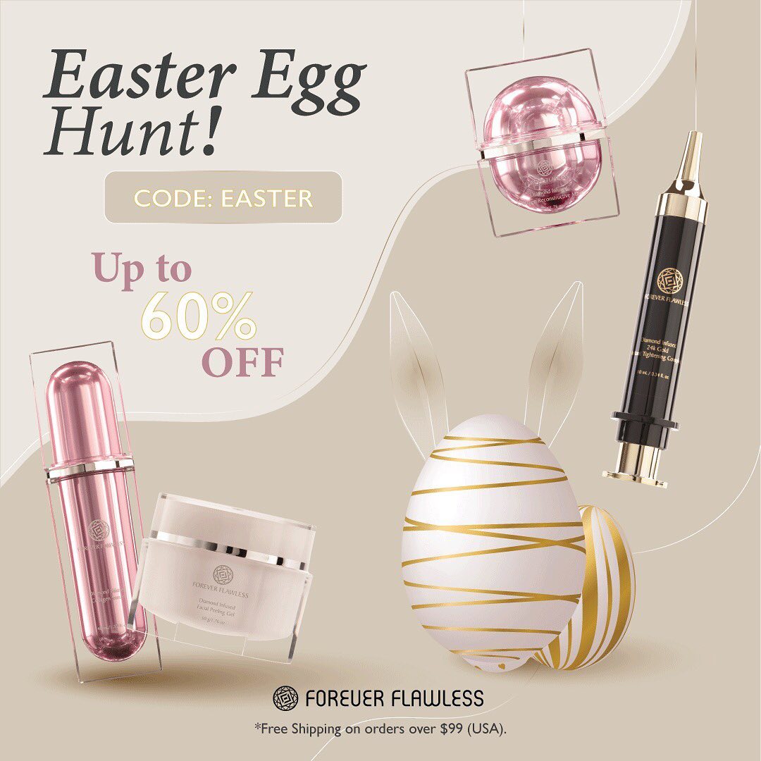 Our Easter Egg Hunt is here! 🐇
.
Enjoy up to 60% OFF! 🍫
.
.
.
#foreverflawless #instagood #selfcare #loveyourself #skincareroutine #skincaretips #skincareproducts #skingoals #skincareaddict #skincarecommunity #beautycare #sale #easter #eastersale #easterpromo