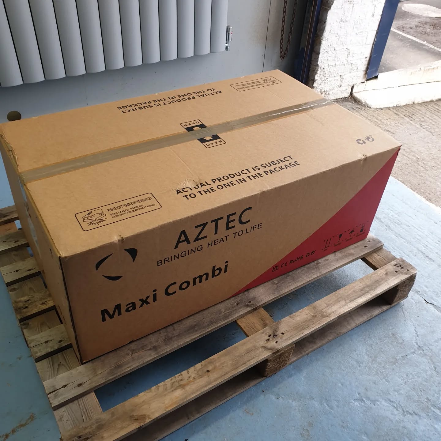 1st @trianco.co.uk Aztec maxi Electric combi boiler going out today. #electricboiler #ecofriendly #ecoliving @the_ipg