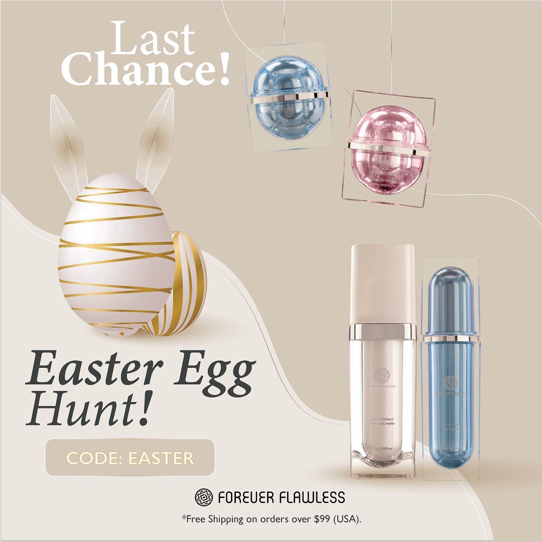 LAST CHANCE! 🐇
.
Enjoy up to 60% OFF! 🍫
.
.
.
#foreverflawless #instagood #selfcare #loveyourself #skincareroutine #skincaretips #skincareproducts #skingoals #skincareaddict #skincarecommunity #beautycare #sale #easter #eastersale #easterpromo