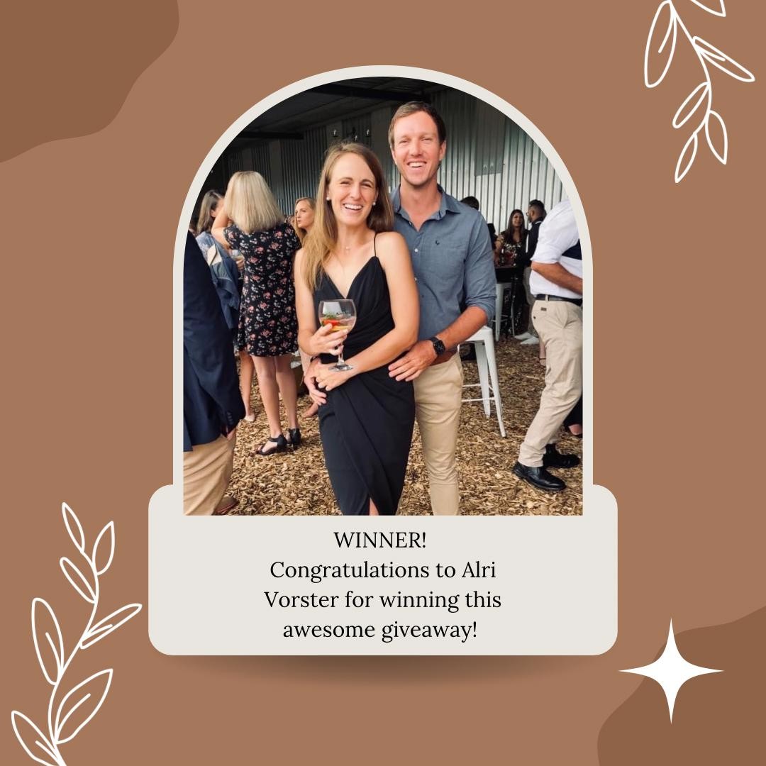 We have a lucky WINNER!
Congratulations to @alri.vorster
@mambakloof
@embrace.photo
@stofskrif
@lil_andis
@katkedesign