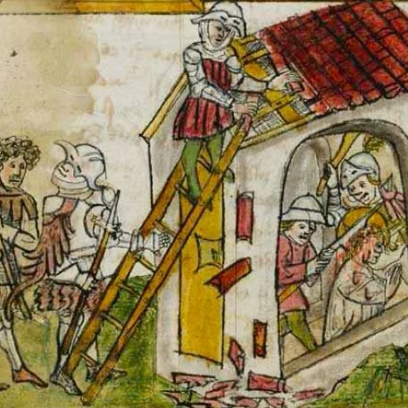 2. Mai 926: Am heutigen Tag wird der heiligen Wiborada gedacht, die vor 1096 Jahren von den plündernden Ungarn nahe des Klosters St. Gallen erschlagen worden sein soll. Sie war zugleich die erste Frau überhaupt, die von der Kirche in einem kanonischen Verfahren heilig gesprochen wurde.
In meinem Roman Flucht durch Schwaben mit Beginn am 26. April 926, wird die Heilige zwar nicht erwähnt, doch besteht ein enger Zusammenhang in der historischen Überlieferung. Und es sind diese Ereignisse um die Plünderungen und Brandschatzungen, die letztlich zu den ersten erfolgreichen Gegenmaßnahmen der lokalen Bevölkerung geführt haben, die im ersten Band um Marcus von Arbona thematisiert werden.
(Ausschnitt aus einer Darstellung des 15. Jh. aus dem Cod. 602, p. 346 in der Stiftsbibliothek St. Gallen)
www.rafael-wagner.ch
#wiborada #ungarn #stiftsbezirk #stgallen #ostschweiz #bodensee #schwaben #frauenimmittelalter #mittelalter #frühmittelalter #historischeromane #historischerroman #fluchtdurchschwaben #marcusvonarbona
