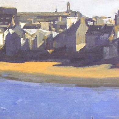 Détail 4 La plage des Sablons - Saint Malo par Éric BARI En collaboration avec @galerie_artismagna #peintredesarmees #frenchartist #art #gallerie #frenchgallery #exhibition #painting #tableau #artadvisor #artconsultant #artcontemporain #contemporaryart #saintmalo #paris #carrerivegauche