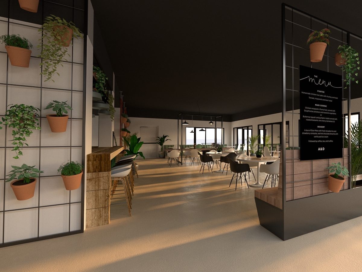 Render vs reality.
Project De Koploper in Goes.
#brasserie #restaurant #render #reality #design #office #impression #interiordesign #interiors #architecture #development #koploper #goes #zeeland