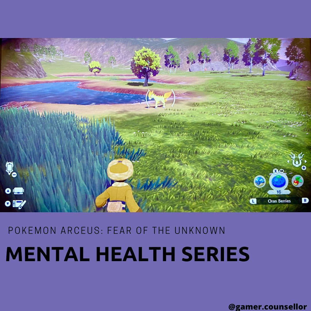 Pokémon Legend Arceus, a game set back in time when Pokémon and humans haven’t learn to live together. Due to the lack of knowledge of Pokémon, humans fear Pokémon. One of the goals of the player is to somehow try to learn more about Pokémon. As the game proceeds, we get to see more of humans and Pokémon working together to overcome challenges.
The fear of the unknown is also one of the themes in our life. It is scary not able to predict what’s coming and often it would provoke overthinking as our mind tries to figure out the future outcome which leads to spiraling down the rabbit hole.
Here are some tips that may help that I’ve learn from Pokémon Arceus are:
1. Identify the fear
2. Finding out as much as we can about the situation or thing.
3. With the information we found, we can try to formulate what we could do to approach.
4. The more we are exposed to the unknown, we better we know more and the fear would decrease.
5. At times, we need to take a break, to rest before we are ready to take action.
This is of course a simple and generic way of dealing with the fear of unknown. I’ll be writing a more in-depth blog post in the future to elaborate on some of those points.
If you are struggling with this, talk to someone you trust in your life or a counsellor/ therapist to unpack the fear accordingly to your contexts.
How do you deal with the fear of unknown? Do you sneak close to them and observe? Or do you avoid going near them?
Follow @gamer.counsellor for more posts on the journey of life from the lens of a counsellor, psych graduate and a gamer.
#gamercounsellor #geek #geektherapy #geektherapist #pokemon #pokemonlegendsarceus #pokemonarceus #fear #fearofunknown #mentalhealth #mentalhealthnz #wellbeing #wellbeingnz