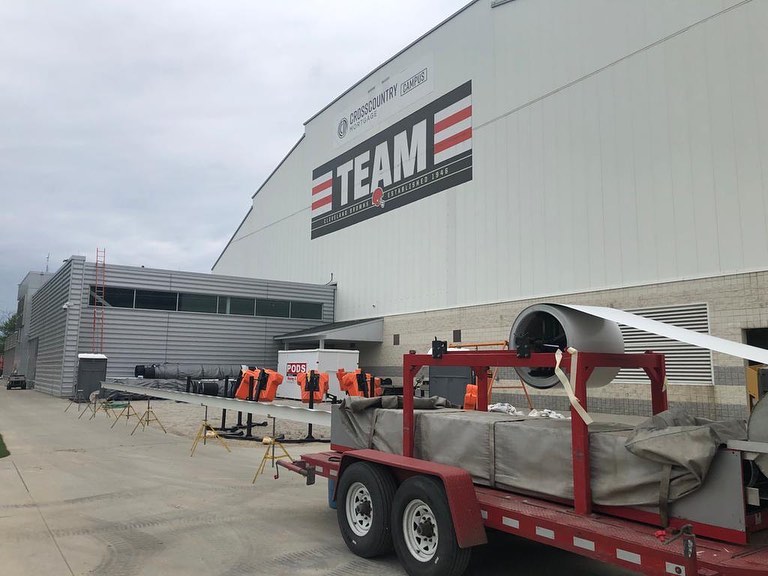 We had the privilege of supplying commercial 7” gutters at the Cleveland Browns Training Camp. Quite a campus! 🏉