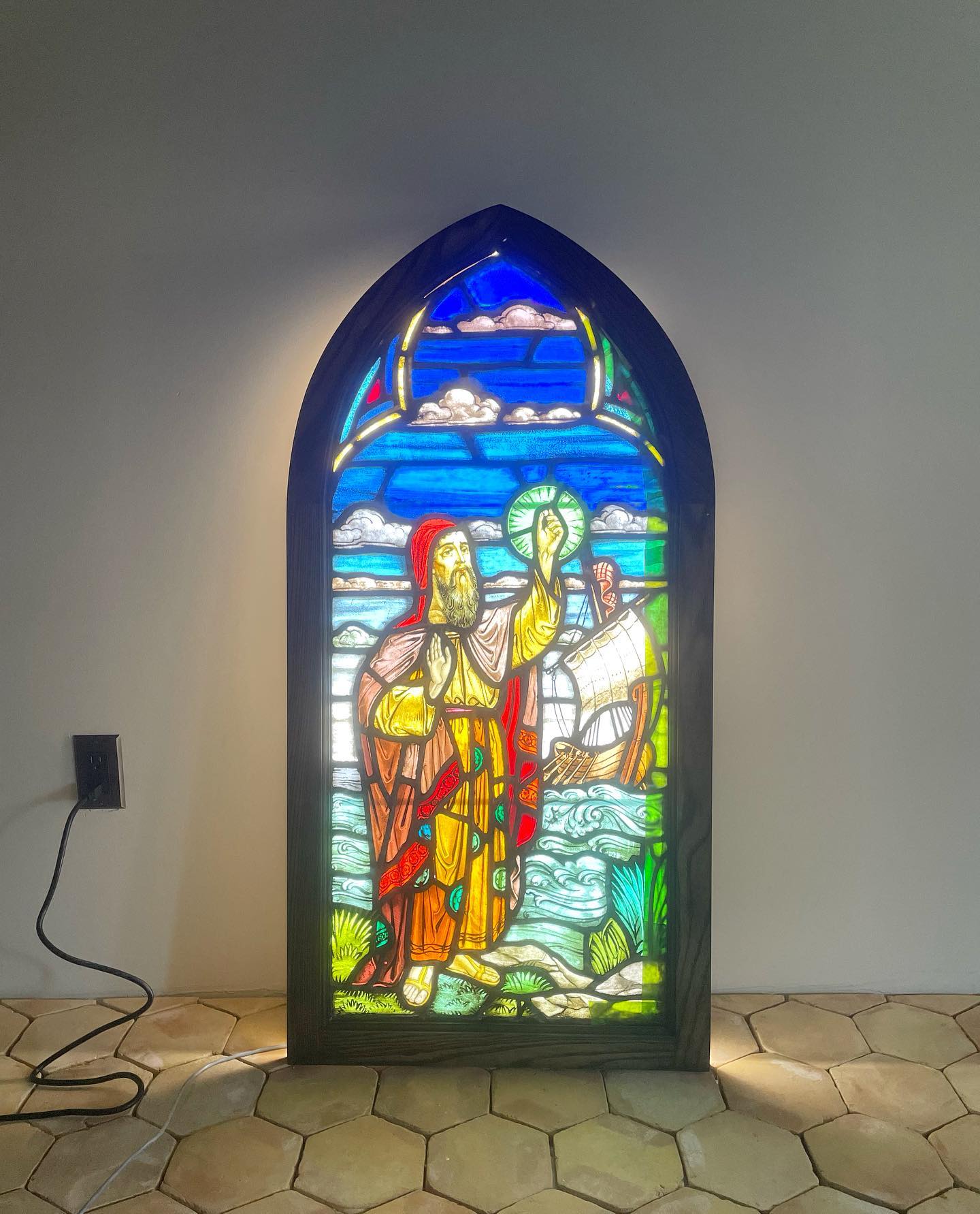 Okay, now I need a stained glass window in my house…. #RenaissanceRemodel