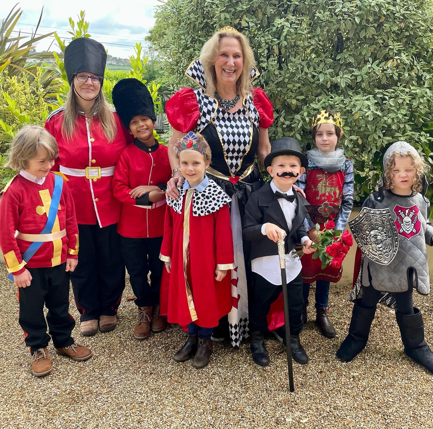 Beautiful costumes, fun and games at the Queen