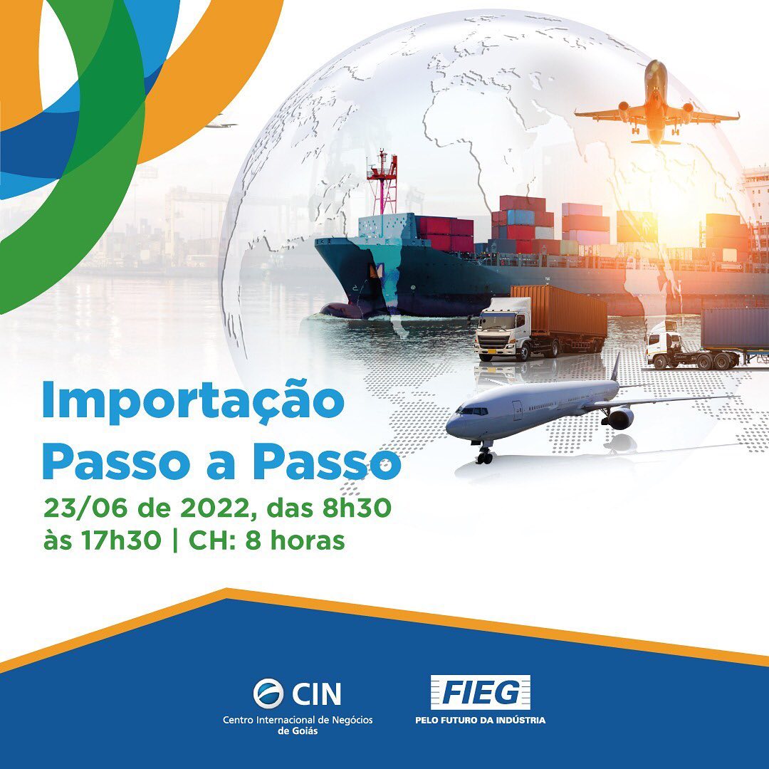 ✈️ *IMPORTAÇÃO PASSO A PASSO*
O *Centro Internacional de Negócios (CIN)* da Fieg promove o curso *Importação Passo a Passo*, com o especialista *Daniel Polydoro Rosa*. A capacitação abordará aspectos de todo o processo de importação, aliando teoria à prática.
🗓️ Data: 23/06 (quinta-feira)
🕣 Horário: 8h30 às 17h30
📍 Local: Fieg - Casa da Indústria
✅ *CURSO PRESENCIAL*
💰 Investimento: R$ 650,00
_*Inclui material didático, coffee-break e certificado de particpação, com carga horária de 8 horas._
🖱️ *Garanta sua participação:*
https://fieg.com.br/cin-curso-curso-presencial-importacao-passo-a-passo
📞 *Mais informações:*
(62) 3501-0048 | (62) 3501-0046 | (62) 3501-0044 - Whatsapp