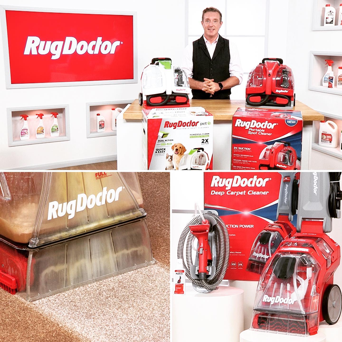 Amazing to be filming for the big brand of @RugDoctorUK at @OnAirMediaUK with the brilliant star of stage and screen @BenMoseby #TV #Television #TVProduction #TVStudio #RugDoctor #CarpetCleaning
