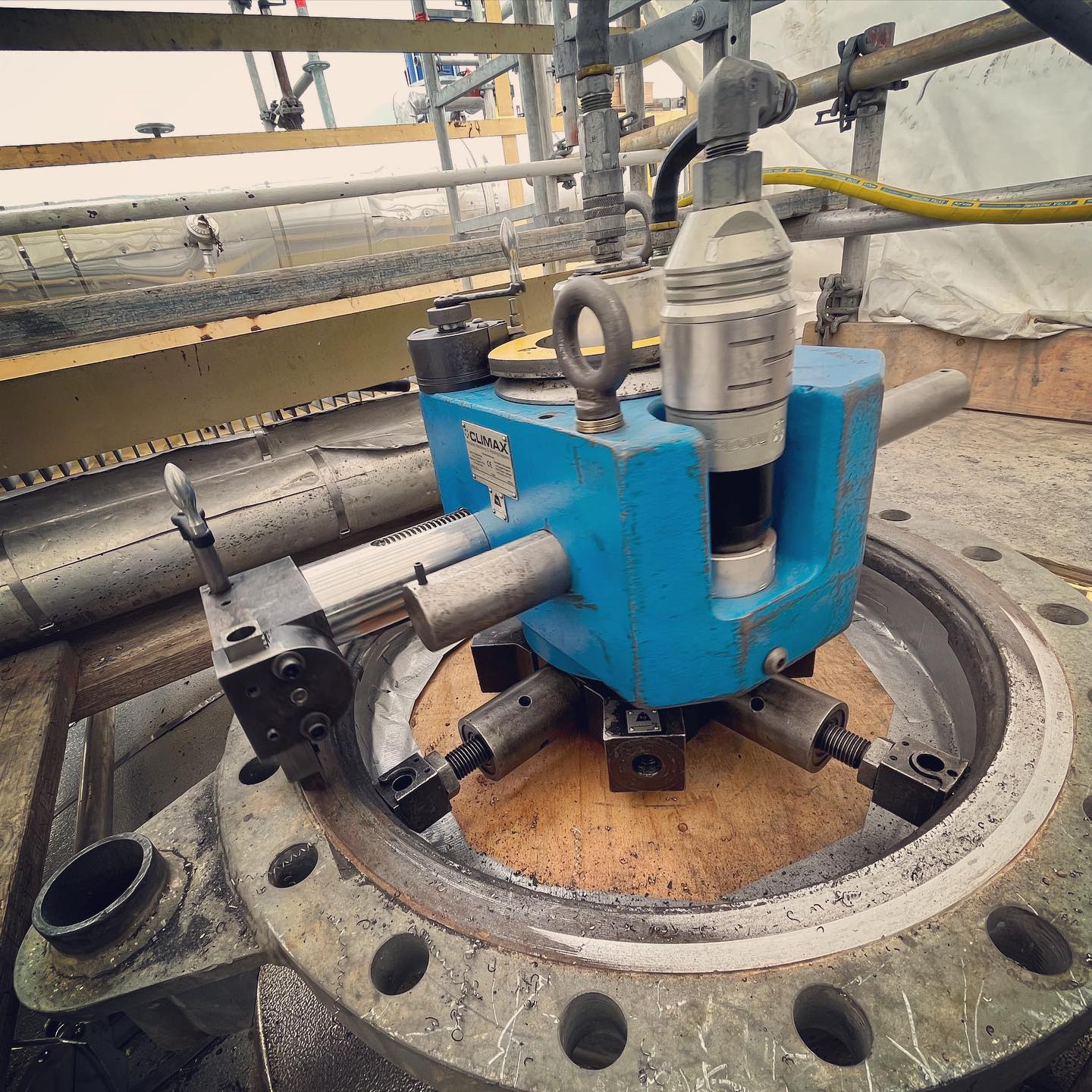 🟦ID mount flange facers for tight access. Learn more at interiorindustrial.ca (link in bio)🟨
#portablemachining