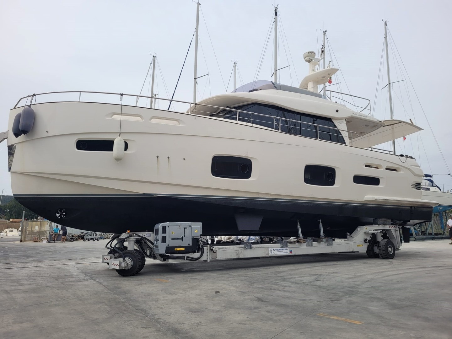 Ready for the season 🔥 #summer #sealovers #boating #shipyard #transporter #readytogo