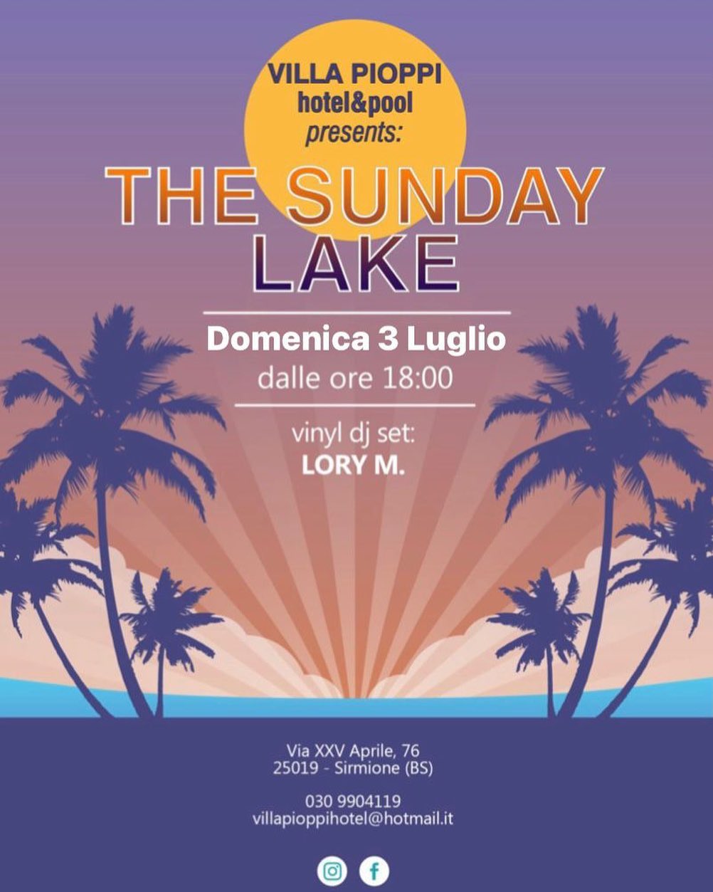 Pronti per il prossimo appuntamento! DOMENICA 3 LUGLIO, vi aspettiamo🍹
Con @iam_lory_m 🎧😎