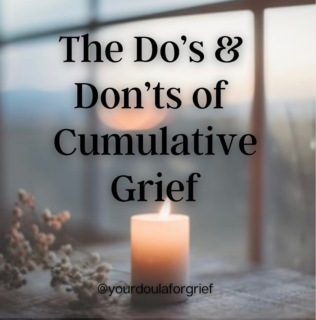 If you missed Monday’s episode on Cumulative Grief, click link in bio to listen to full episode. ✨ #wewillheal #grief #griefjourney #griefsupport #griefcoach #griefrecovery #griefandloss #mentalhealth #selfhelp #griefawareness #howtohelp #podcast #podcaster #griefpodcast #mentalhealthpodcast