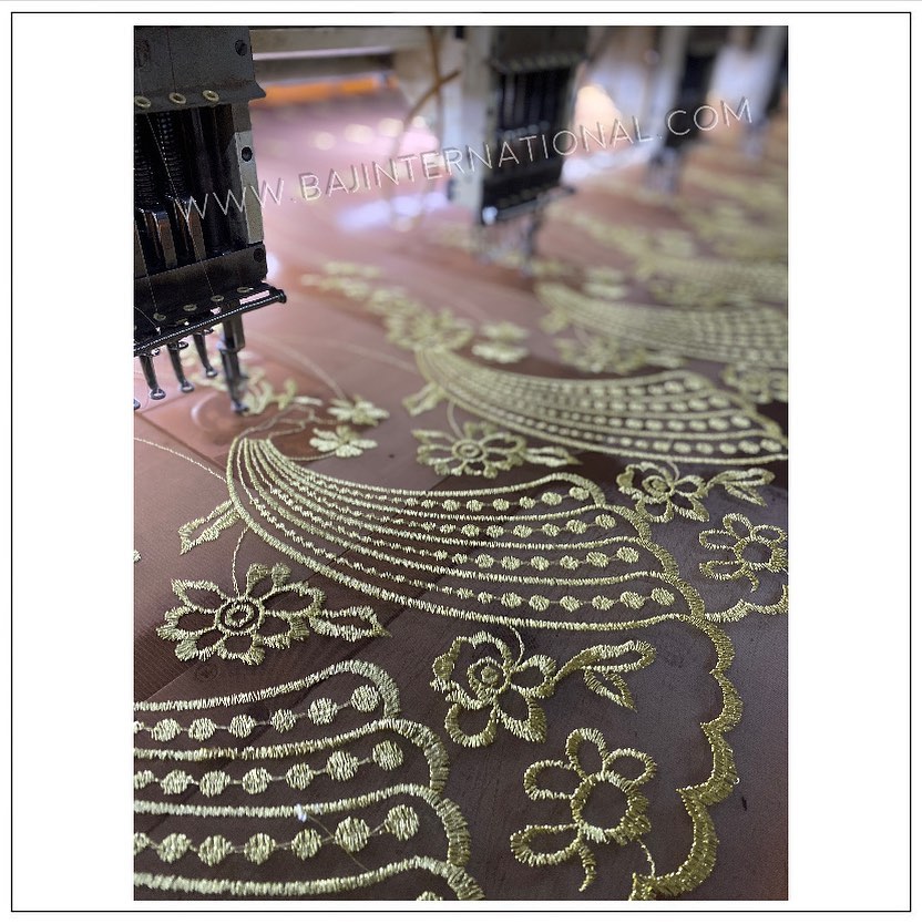 Golden Zari Embroidery On Net Fabric 🌻
#net #desigirl #design #fashiondesigner #bajinternational #suits #dressmaterial #embroidery #zari #golden #indianfashion
