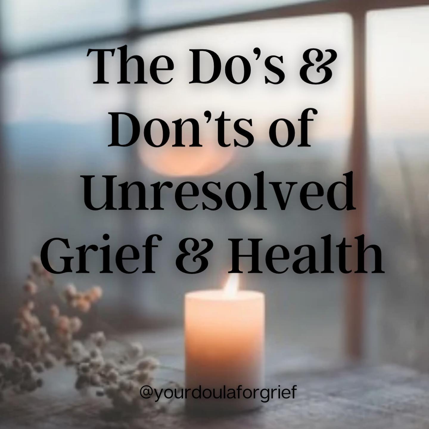 I offer you these do’s and don’ts to help in healing unresolved grief and how it affects your health.