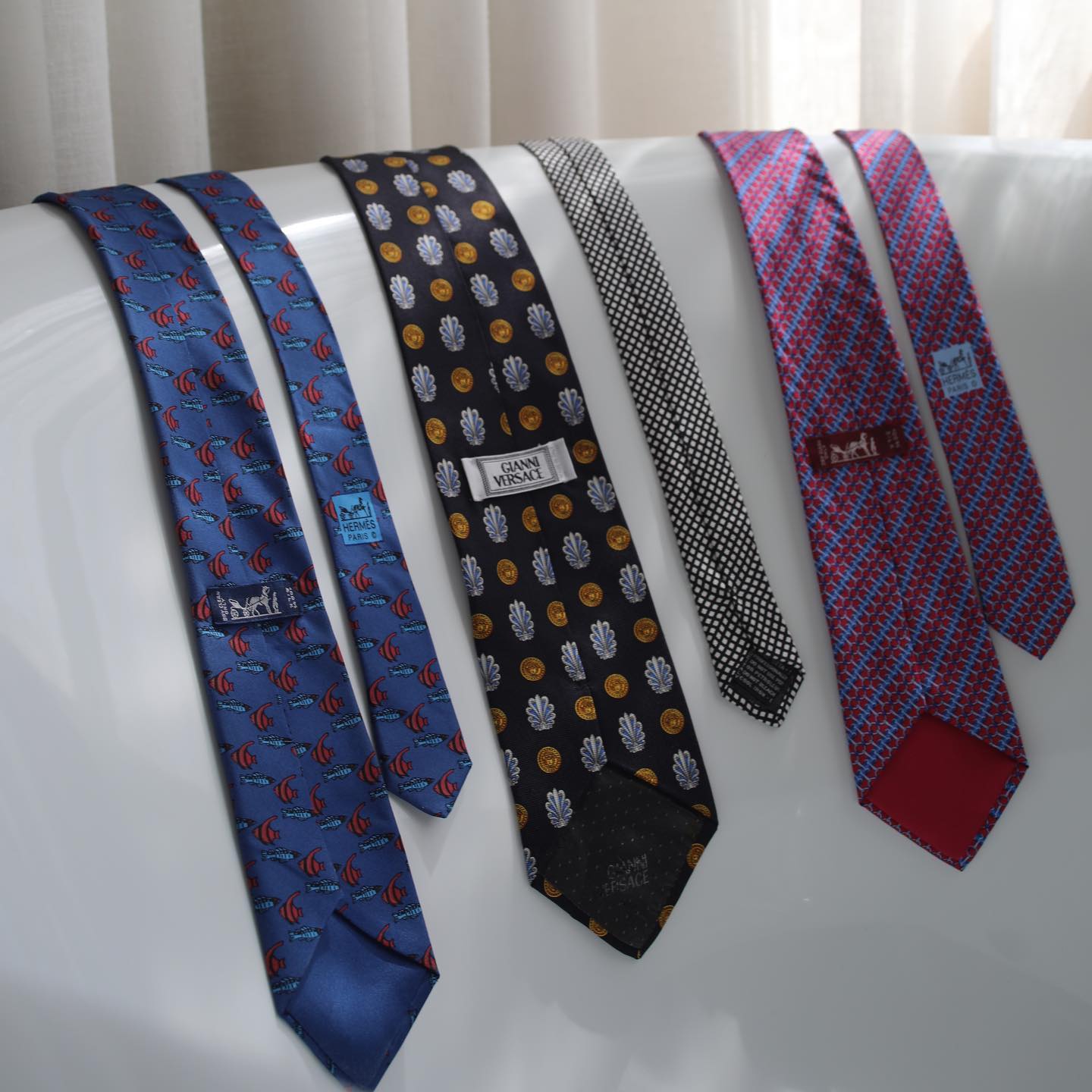 Versace & Hermès Ties For Luxity Shoot 2022