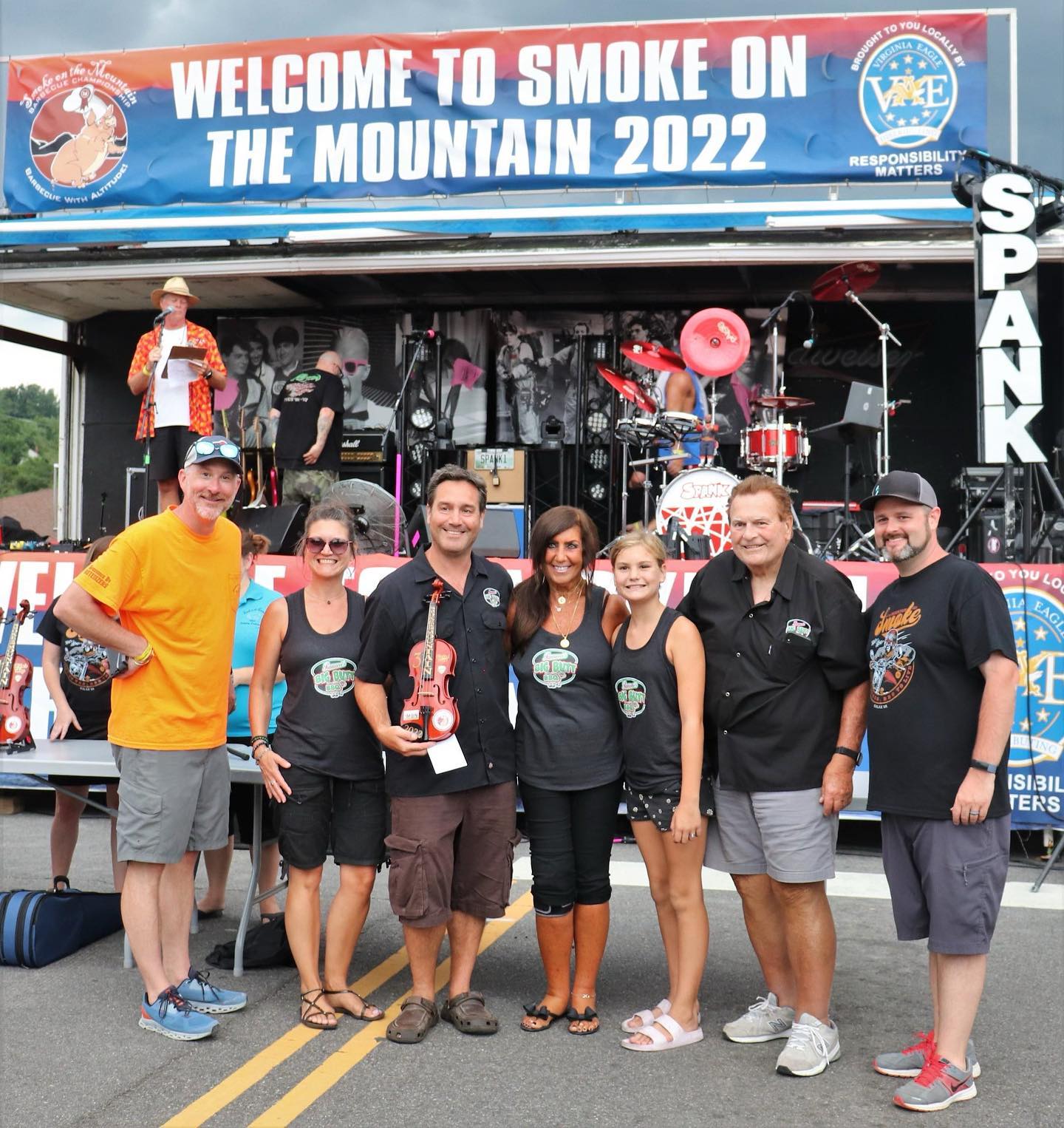 Good team pic at the awards ceremony in Galax smoke on the mtn. Made finals but got 3rd