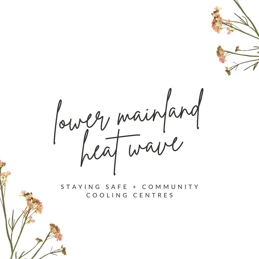 Summer is in FULL force in the lower mainland and heat advisories are in place for us all!
If you are pregnant or are in your postpartum period recovering and caring for a new baby - here are some tips on staying cool in the extreme heat, and some places you can hang out to stay cool ☀️🤍
Stay safe!!