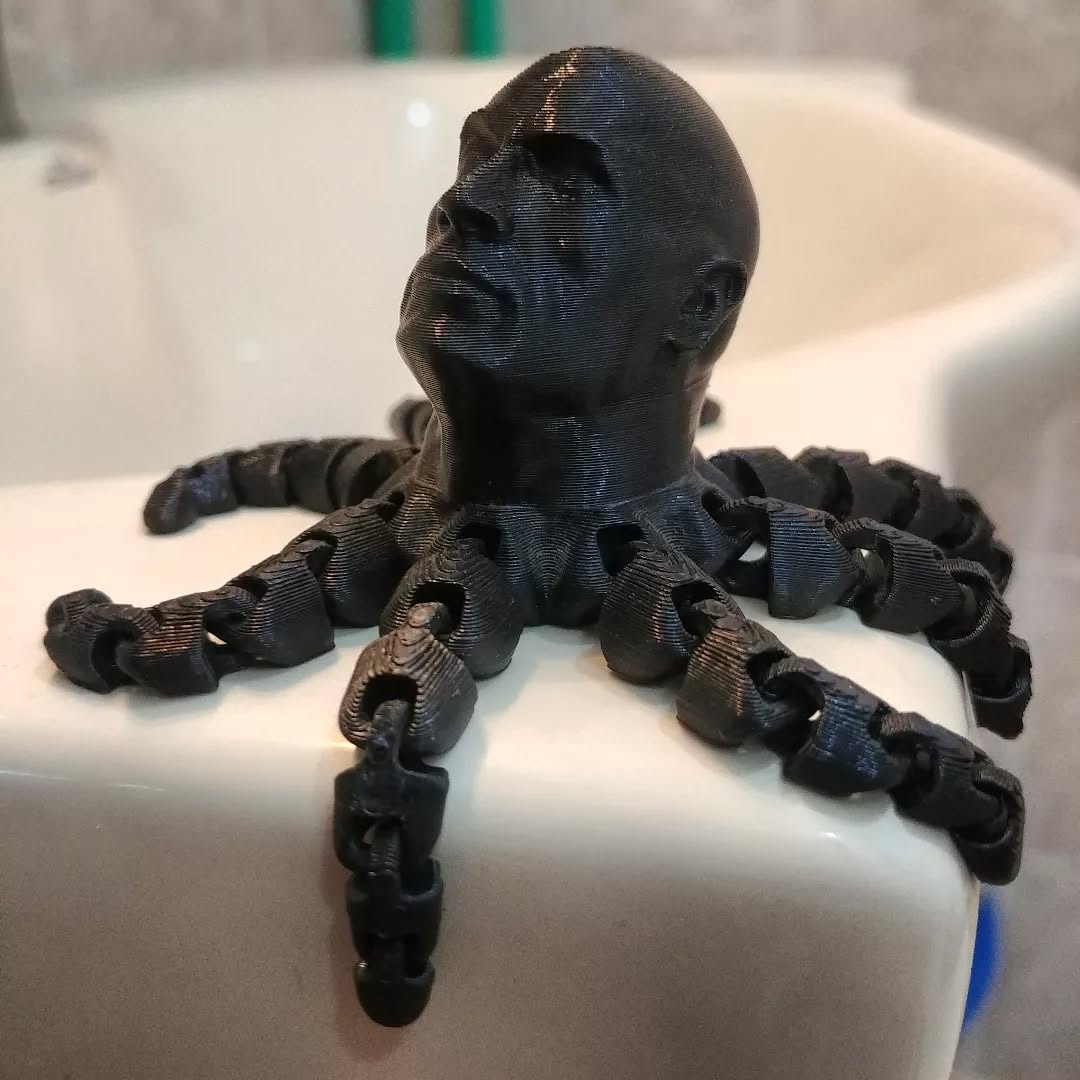 Rocktopus 🐙
Its an octupus like creature with Dwayne Johnson's "The Rock" head. 😂
3d printed by @3beeprinting
Model by Daath: https://www.thingiverse.com/thing:5142294
#rocktopus #dwaynejohnson #octopus #figurine #3beeprinting #3dprintingservice #3dnederland #nederlandmemes #therock