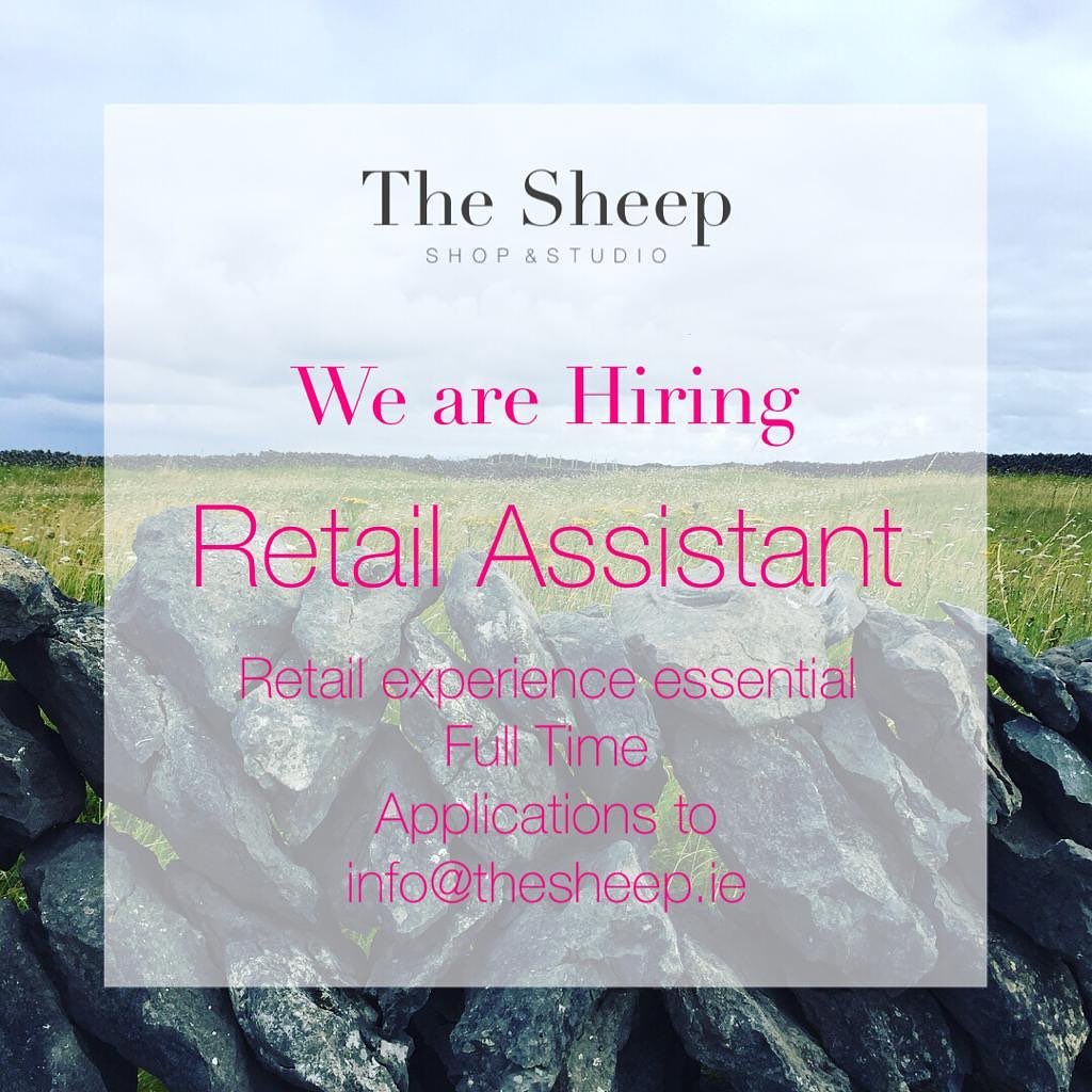 Are you looking for the best place to work, be surrounded by creativity, have a great experience in sales and meet people from all over the world??? We may have the perfect job just for you!
-
Apply now for a job with us here in Galway. Email info@thesheep.ie
-
#thesheepgalway #galway #galwaycity #lovegalway #thisisgalway #ireland #newjob