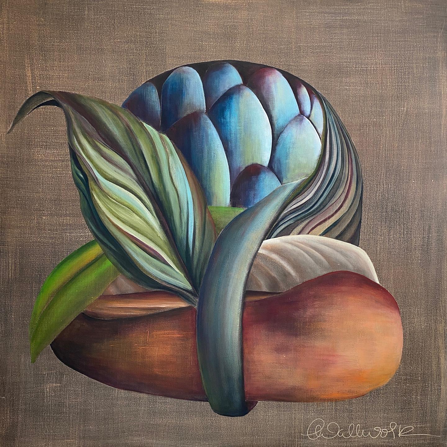 ‘The Sage’.
Mixed media on canvas.
1295 x 1295 mm
“She had allowed people who did not know what she knew or understand what she understood, to be her mentor”
Mary Balogh, Bespelling by Jane Austin