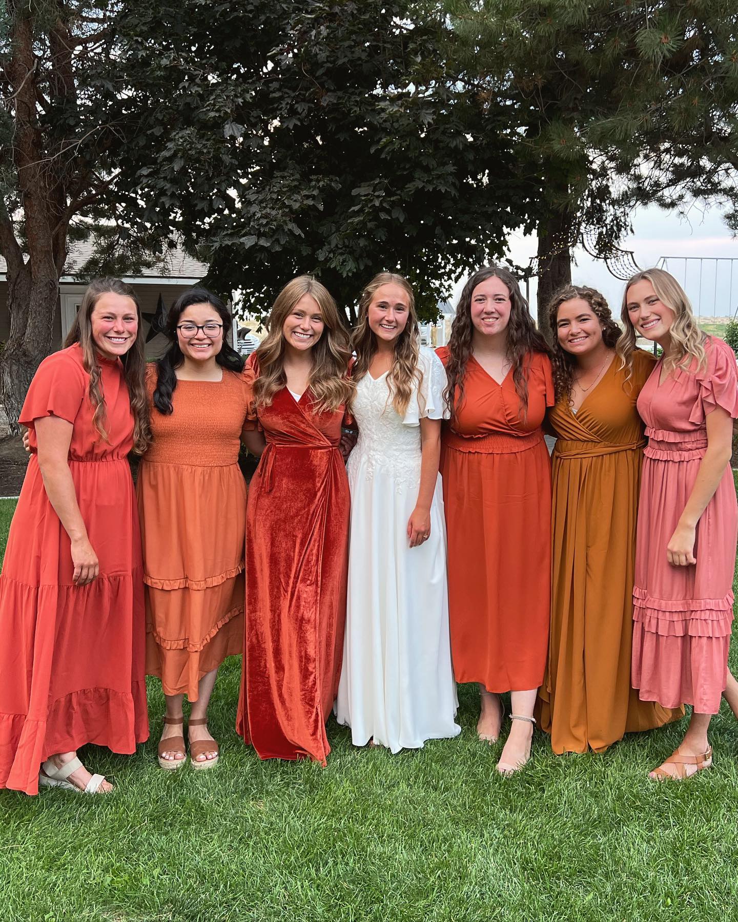 What a beautiful weekend. My life wouldn’t be the same without Daishawn, she’s always been a good example, a genuine friend since we were kids ( although we both can’t remember each other before kindergarten;), a cousin to be silly with, and my go to adventure partner. Everyone deserves a Daishawn in their life and the first time I met Jake it just felt like he belonged. I am so so happy for them and am not alone in the opinion that Jake is the luckiest man alive. It was a fun, crazy, fancy weekend but when we got to the temple for the wedding I felt so much peace and could take a deep breathe and say, “okay, yes. This is why we are here. This is what really matters.” I wish you the best of luck with your new eternal adventure partners💛🧡❤️