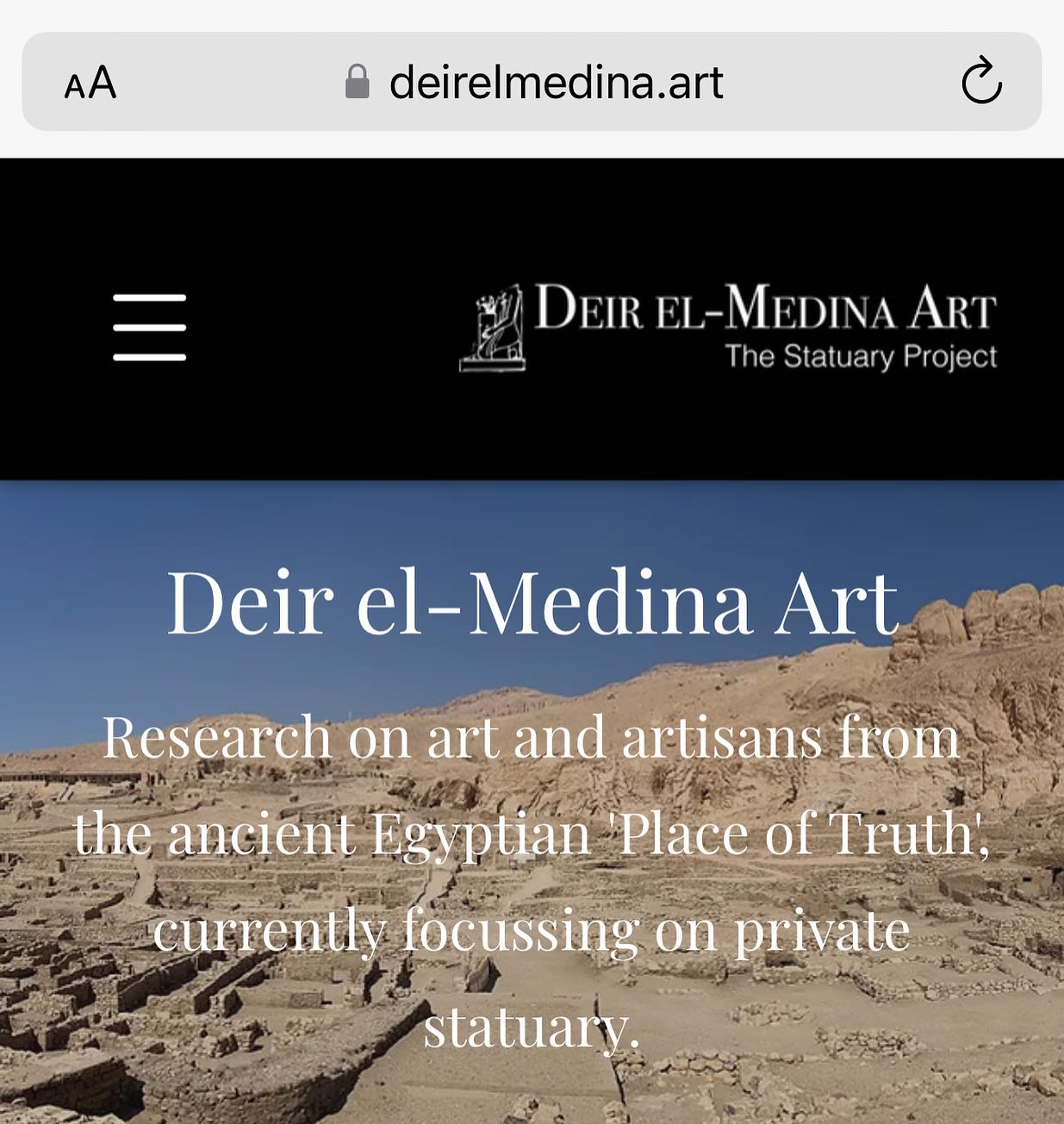 It took a while to have a bare minimum in place, but it's there, the project website is live!
www.deirelmedina.art
Please visit and let me know what you think!
A blog part will be coming soon, so make sure you stay in touch!
#egypt #art #history #artoftheday #arthistory #archaelogy#egyptian #egyptianart #newkingdom #statue #statues#statuary #sculpture