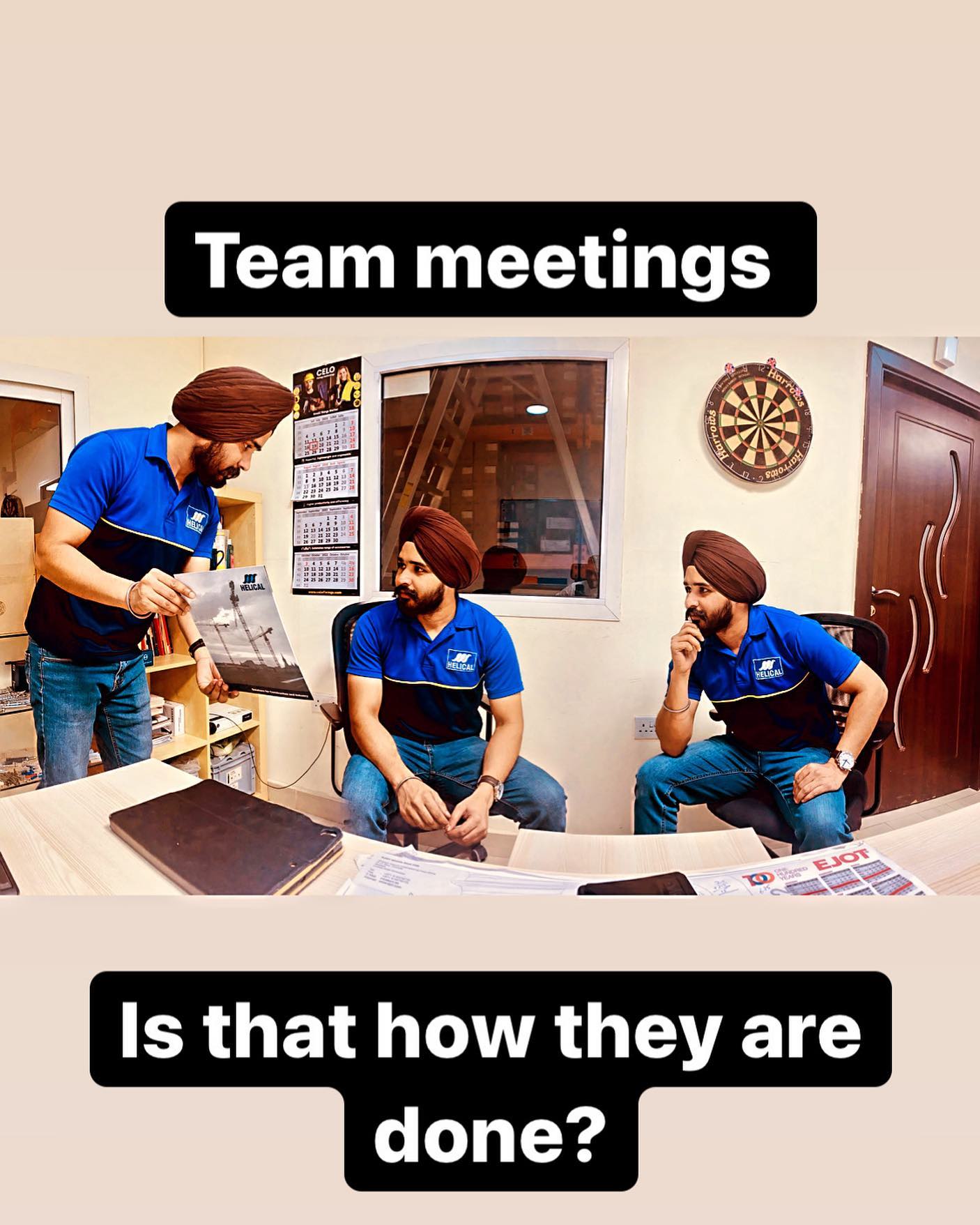 That’s how we have team meetings. Our company is full of “like minded” people🤣