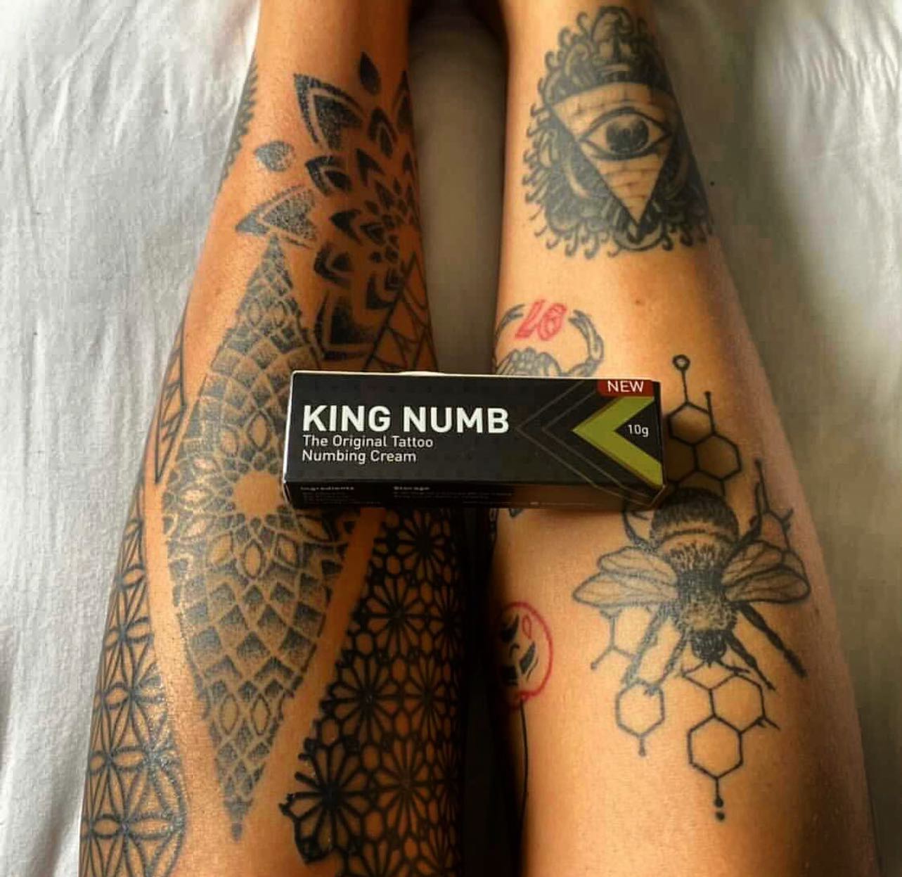 Pain free tattooing!! KINGNUMB ORIGINAL! Guarenteed to not feel a thing! Do the best for your tattoo and tattooist, sit still and get crisp work why you relax 👑👑👑! #now #kingnumb #tattoo #legtattoo #tattooist #tattoodesign #tattooflash #kingnumboriginal #painrelief #toptattoo #tattooideas #tattooart #tatsofinstagram