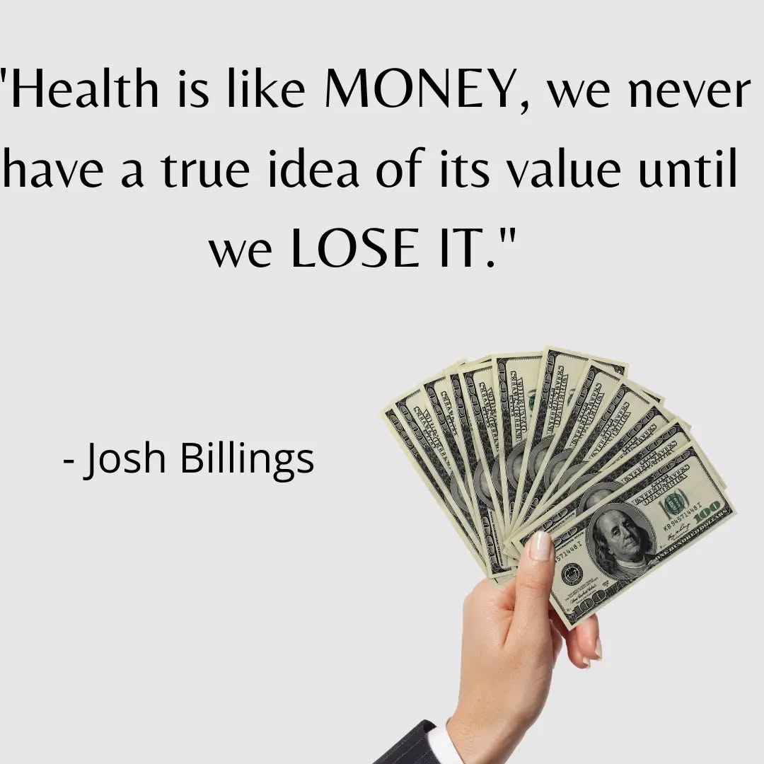 I really like this quote a lot!
.
Especially the fact that in today's world we always are looking for that quick fix, whether it's (muscle building, weight loss, magic pill, etc..). Unfortunately to break it to you, there is no magic pill.
Typically we also wait until there is a major problem, instead of listening to our body's signs/symptoms before hand. Our body's have the innate ability to heal.
Health is not linear, it's an on going journey by finding ways that benefit your health like:
- Movement
- Walking in nature
- Grounding
- Quality of sleep
- breathe work
- Meditation
- Improving on diet
- Sauna / Ice baths
- Superfoods / Supplements
🗨 Comment below what health means to you and 1 thing that you want to improve on!
.
.
.
.
#health #healthiswealth #healthchoices #healthylifestyle #takeaction #youreincontrol #youhealyou