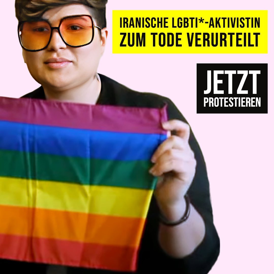 Die iranische #LGBTI*-Aktivistin #Zahra Sedighi-Hamadani und eine weitere Frau, Elham Choubdar, wurden zum Tode verurteilt.
Protestiere jetzt! https://qai.ch/iran