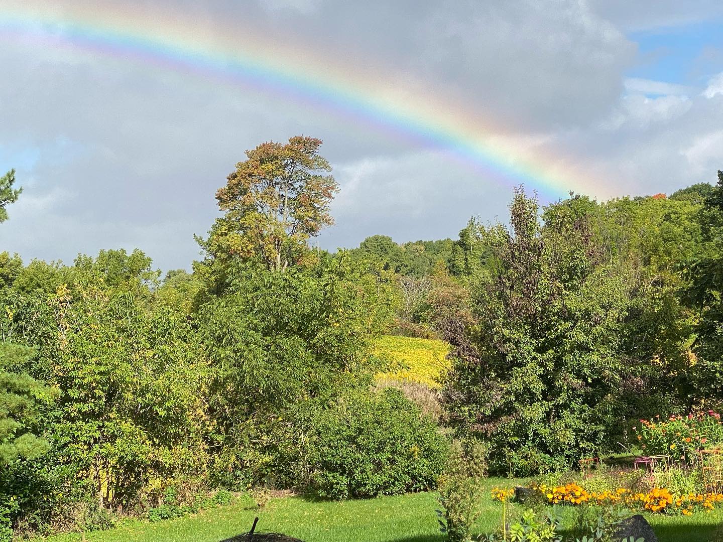 A pot of gold in our backyard: we are blessed
#rainbow