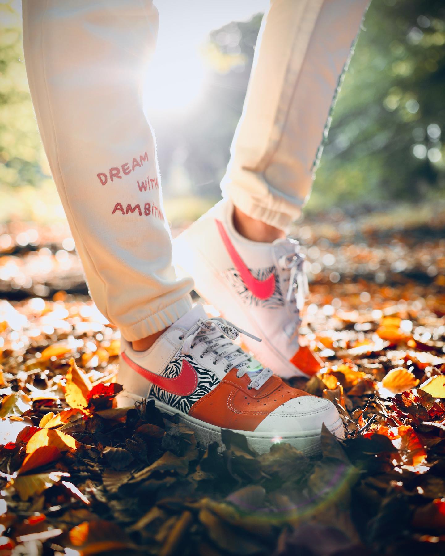 Best way to walk into fall on a new pair of customized shoes ๐๐