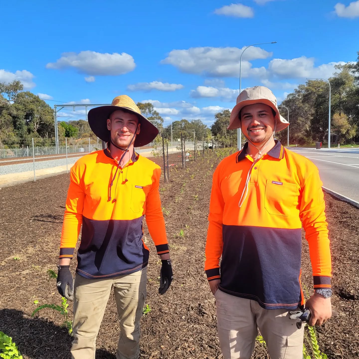 How can you not smile with a day like today?
These two legends are out there planting trees and getting the job done!
#smile #replantingourfuture #softscape #treeplantingaustralia #revegetation