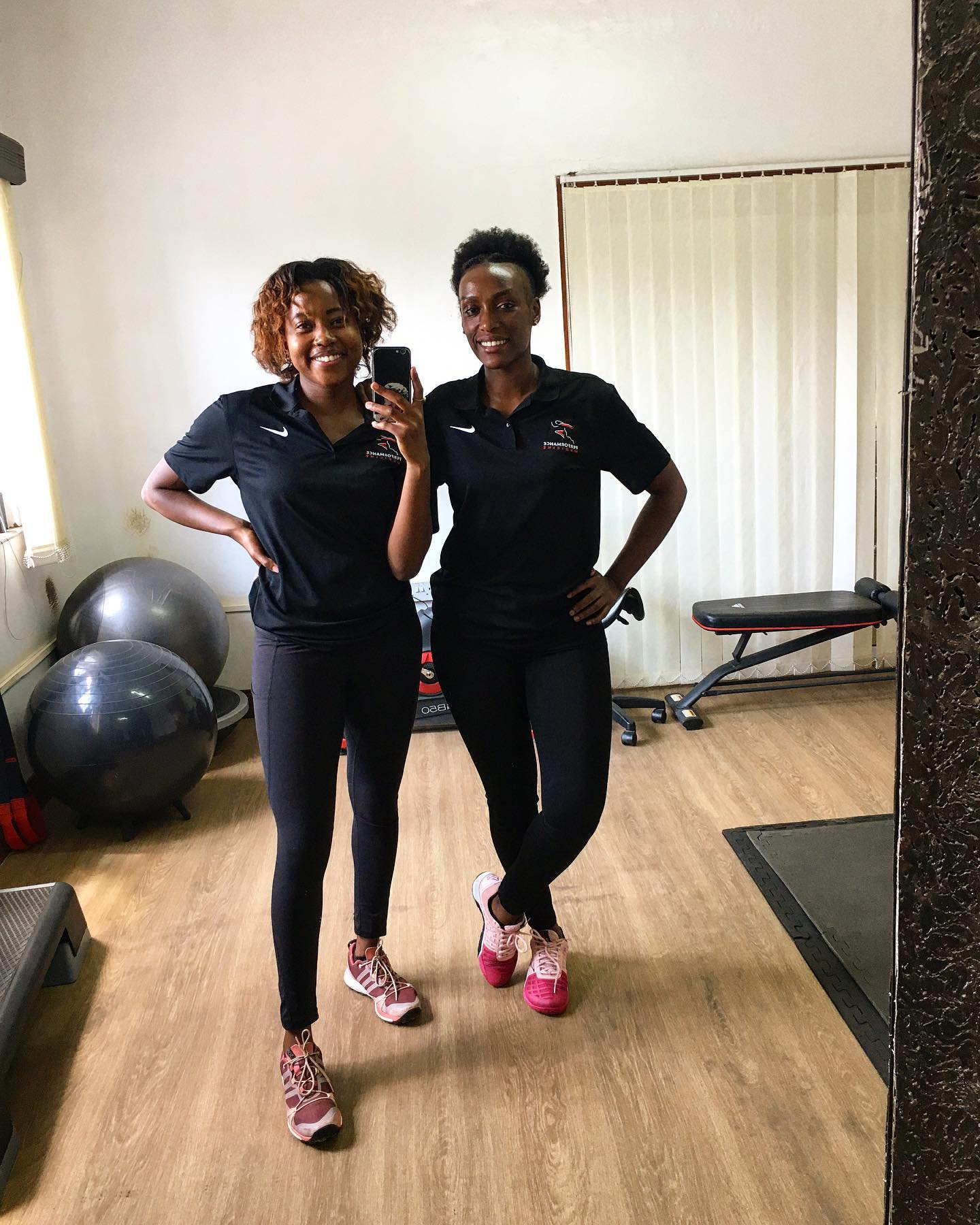 Matchy Matchy weekends at the @performance_kenya clinic with our stunning Biokinethist @kangaikinetics and Massage Therapist @fidell8891 !