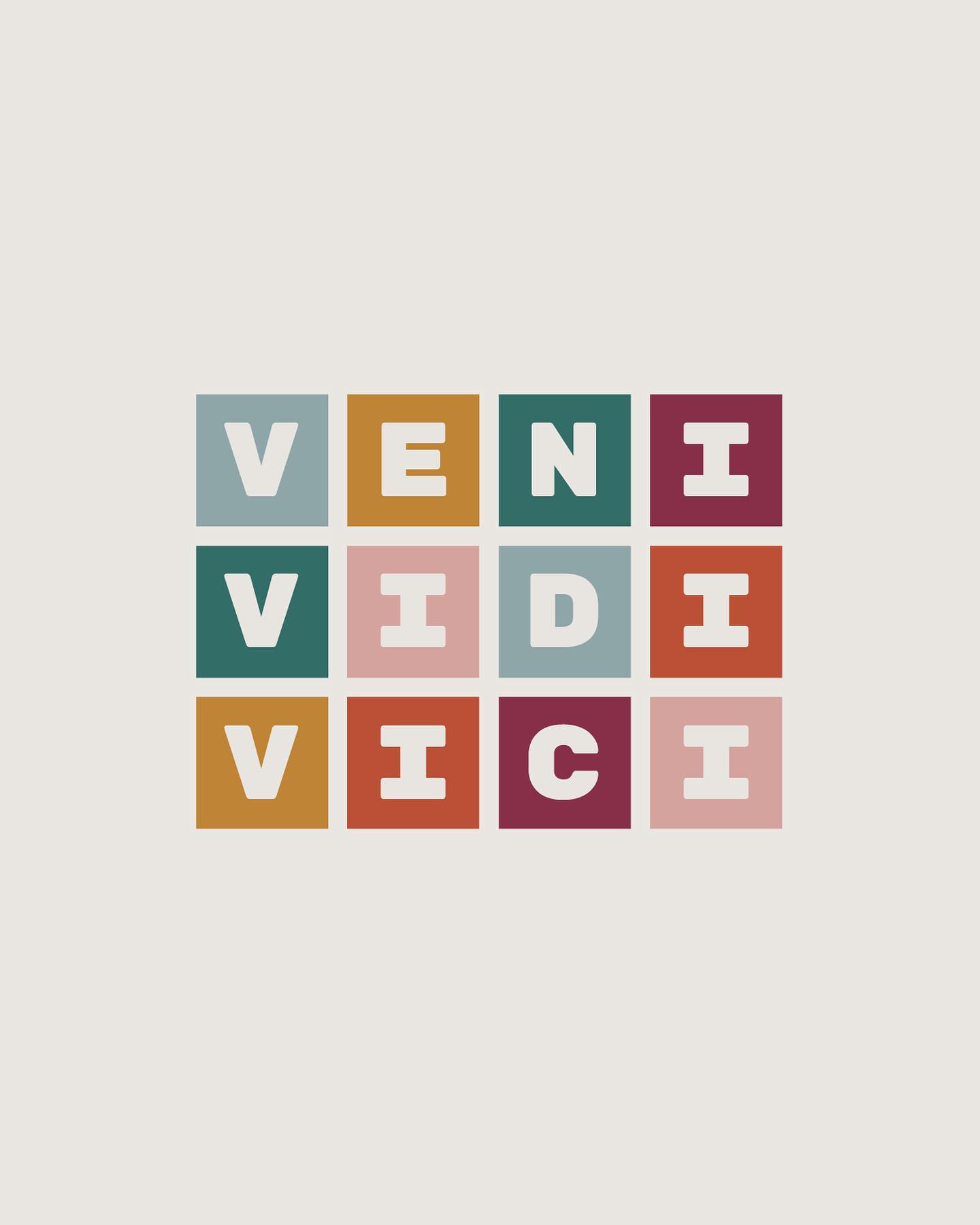 I came, I saw, I conquered.
Not sure if it’s the Italian in me but this quote remains one of my favorites. Happy Monday!