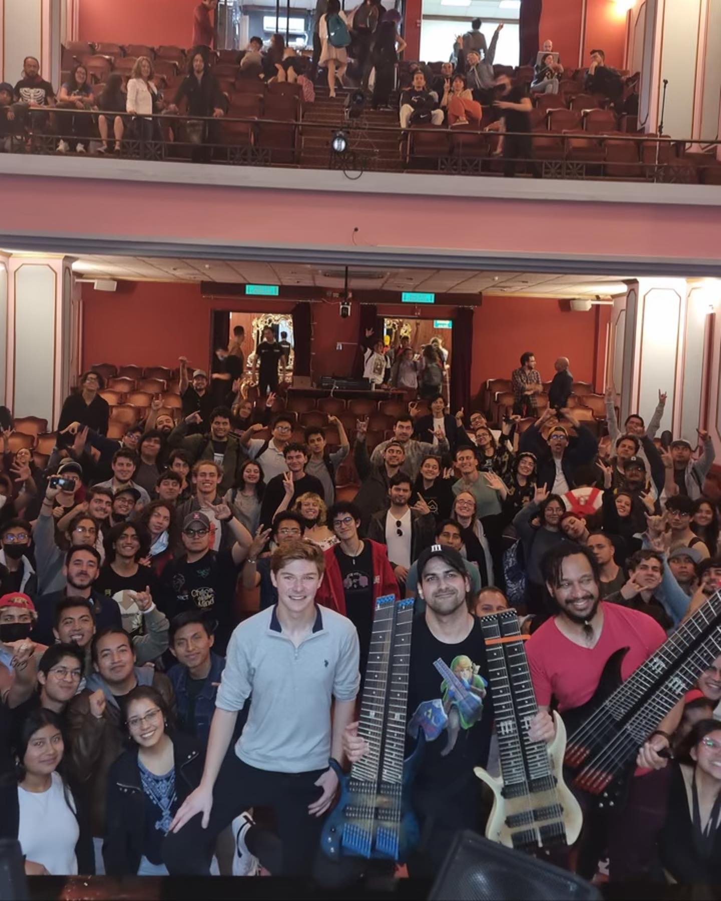 Had an awesome time in Quito yesterday, doing a drum clinic and masterclass at @usfq_com @berkleecollege with @felixmartinmusic and @joantorresmusic, then a radio interview with @radiopichincha