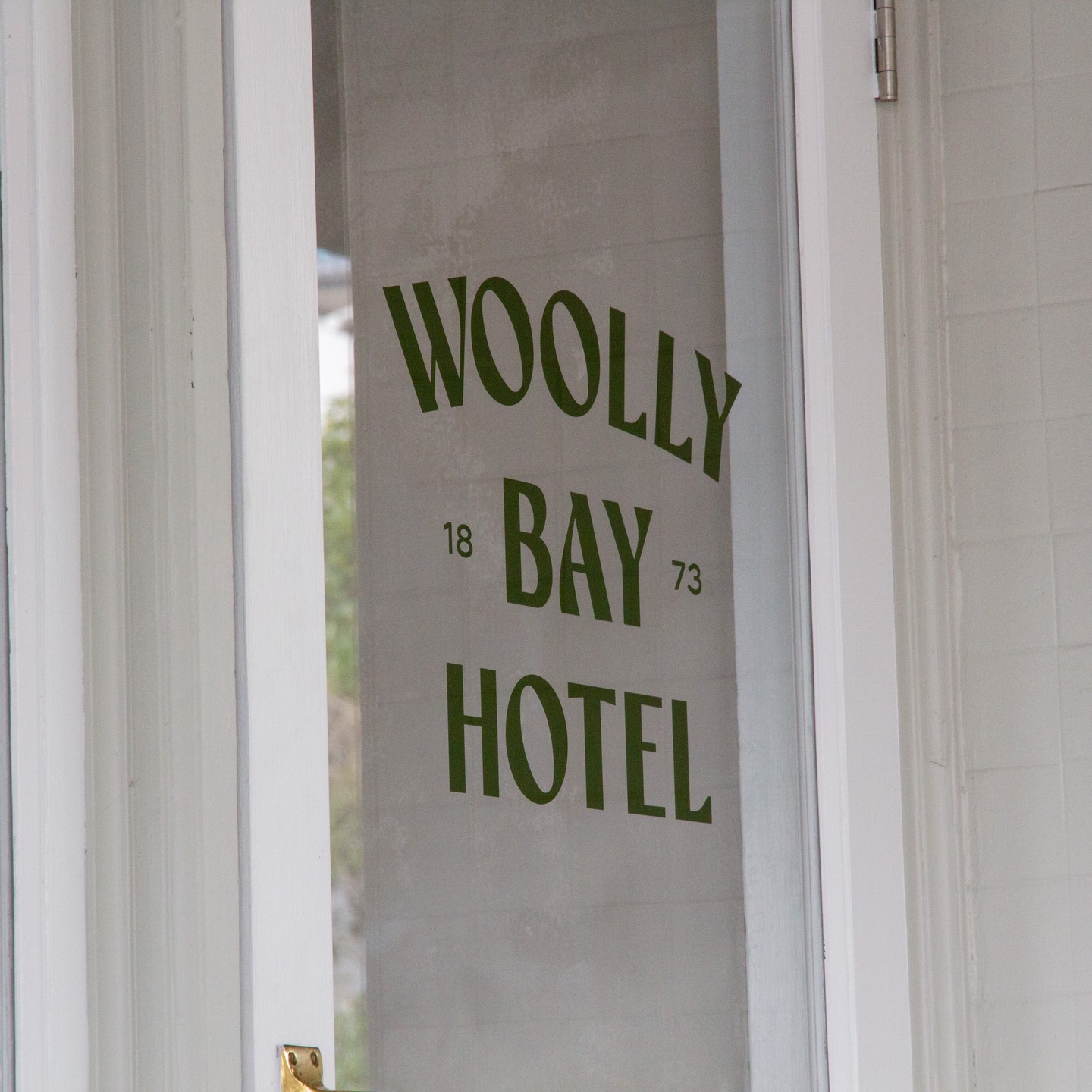 Timeless signs at The Woolly Bay Hotel.
