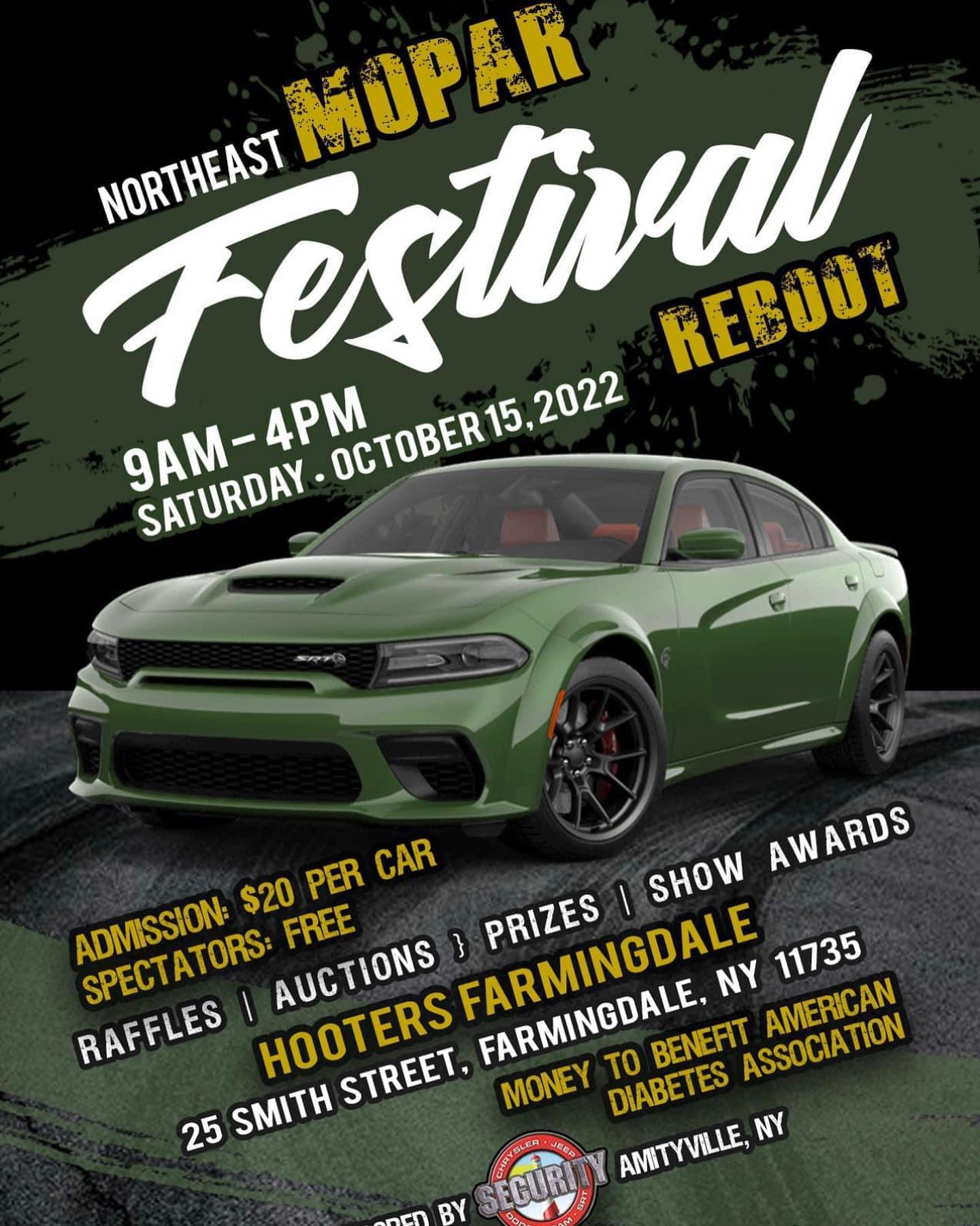 We are very excited to be a part of this year’s Northeast Mopar Festival Reboot in support of the American Diabetes Association on Saturday. Our friends @katzkin_leather have graciously donated a leather interior which we will install for the winner as the GRAND raffle prize. Come stop by and say hello and check out samples and show specials! It’s totally free for spectators.
#mopar #moparornocar #longislandmopar #jeep #dodge #ram #moparnation #moparfam