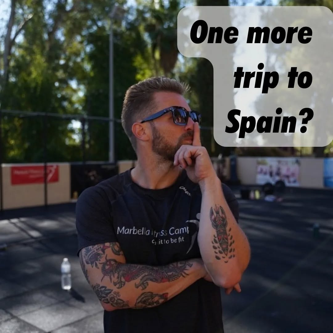 I'm going to bet that you want a bit of sun, some great workouts and awesome company before Christmas gets out of hand?
Well here is your chance.
We're trying something new this November with a short trip to Marbella fitness camp. Wednesday 23rd - Sunday 27th.
There's still a few spots left, so book yourself a well deserved rest in just a months time. It's going to be special.